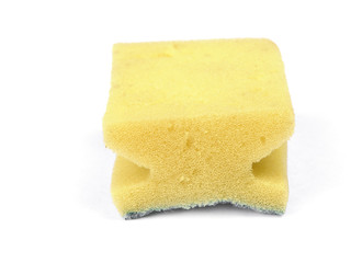 Old and dirty kitchen dish washing sponge