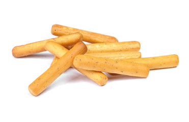 Heap of wheat bread sticks with spices