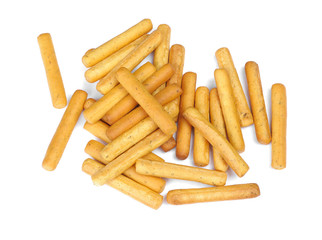 Heap of wheat bread sticks with spices