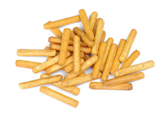 Heap of wheat bread sticks with spices