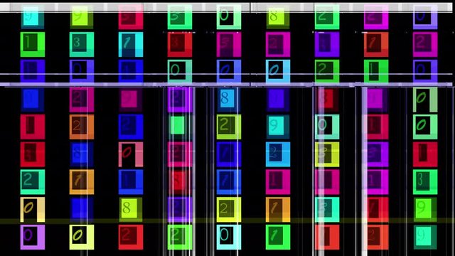 numbers code information clock counting glitch