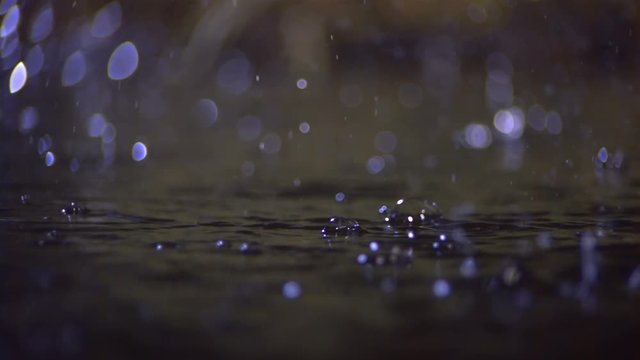 Raindrops Slow-motion