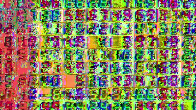 numbers code information clock counting glitch