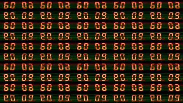 numbers code information clock counting glitch