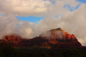 Fototapeta premium Landscape of Thunder Mountain in Sedona Arizona