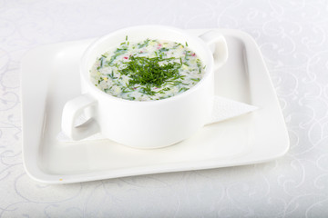 Okroshka soup