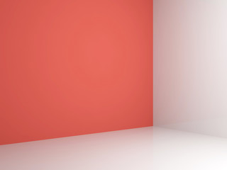 Empty abstract interior background 3d