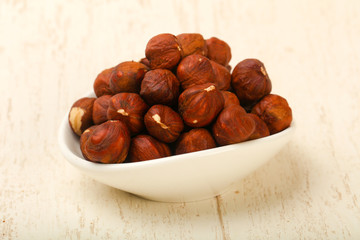 Hazelnut heap