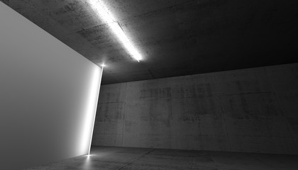 Abstract dark concrete interior background