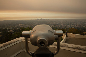 view of binoculars city