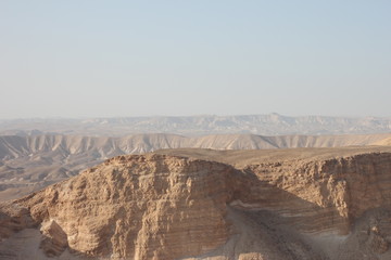 Fototapeta na wymiar View of sinai desert from Masada national park