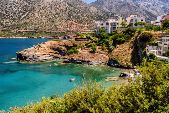 Beautiful greek village Bali with amazing beaches and views on Crete island, Greece