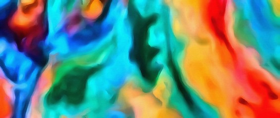 Chaotic lines on soft background in cartoon style. Abstract art in very bright juicy colors. Surreal painting texture. Psychedelic modern art. Warm saturated backdrop. Funny style crazy artwork.