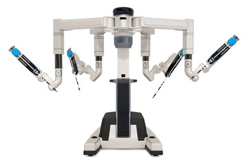 Robotic surgical system, 3D rendering