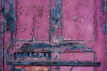 Old Purple Painted Wooden Door Texture