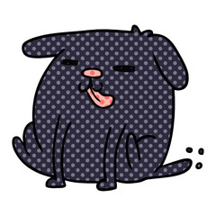 cartoon kawaii of a cute dog