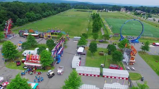 Aerial, Mt. Olive Carnival in New Jersey