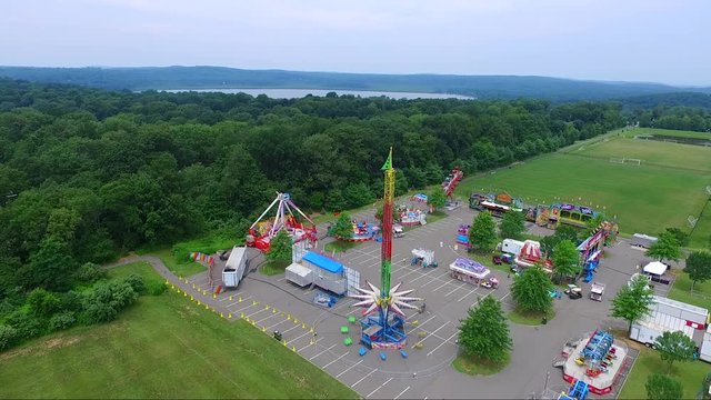 Mt. Olive Carnival in New Jersey, aerial
