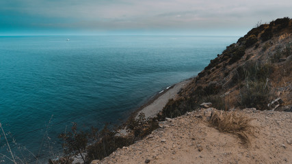 seascape off the coast of Catalina