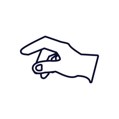 hand human isolated icon