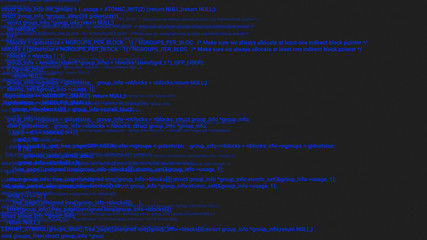 Blue screen coding hacker concept animation with glitch. Programming code typing error. Big data and Internet cyber attack. Programming code abstract. Blockchain concept, computer digital code