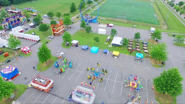 Mt. Olive Carnival in New Jersey, aerial