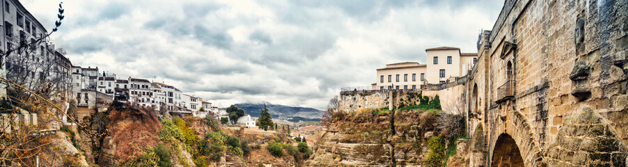 Fototapeta na wymiar Panoramic view Ronda, Province of Malaga, Andalusia, Spain