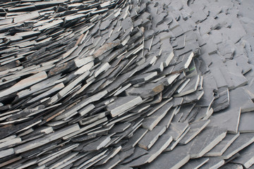 pieces of slates lying upon another  - pattern