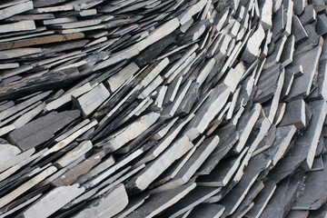 pieces of slates lying upon another  - pattern