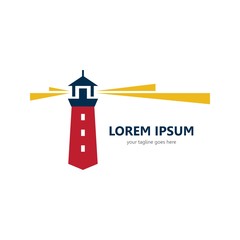 Modern Lighthouse Logo Template