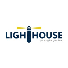 Modern Lighthouse Logo Template