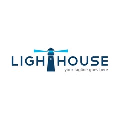 Modern Lighthouse Logo Icon