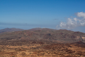 Far view from the mountain by tenerife