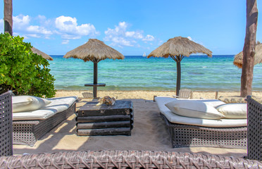 Relaxing place at the Caribbean