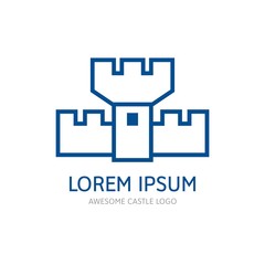 Modern Castle Logo Icon