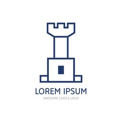 Modern Castle Logo Icon