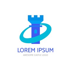 Modern Castle Logo Icon