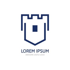 Modern Castle Logo Icon