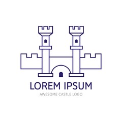 Modern Castle Logo Icon