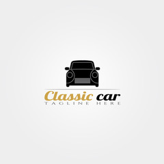 Classic car vector icon