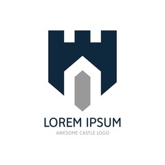 Modern Castle Logo Icon