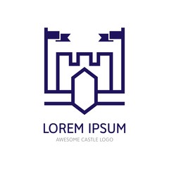 Modern Castle Logo Icon