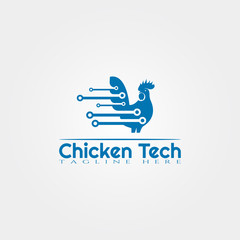 Chicken farm icon template, creative vector logo design, Technology, animal husbandry, illustration element