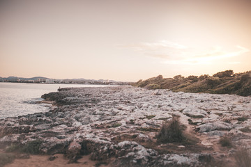 Sonnenuntergang an der Küste Mallorca - Cala Millor