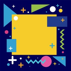 Memphis Background Template