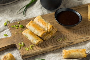 Homemade Fried Vegetable Egg Rolls