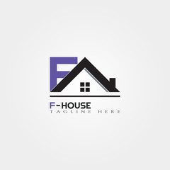 Real estate or home or house icon for building architecture