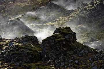 erkaltete Lava, Landmannalaugar, Island