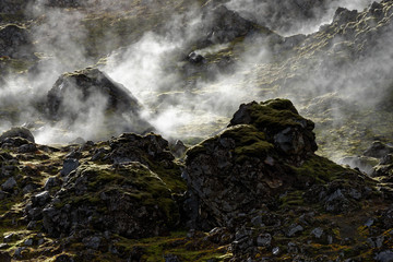 erkaltete Lava, Landmannalaugar, Island