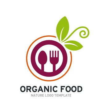 Organic Food Logo Template